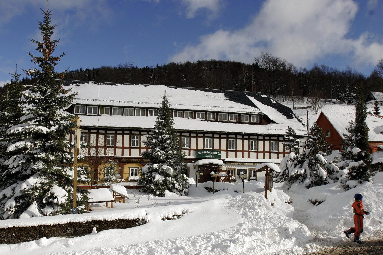 Wanderhotel Sonnebergbaude Waltersdorf  Esterno foto